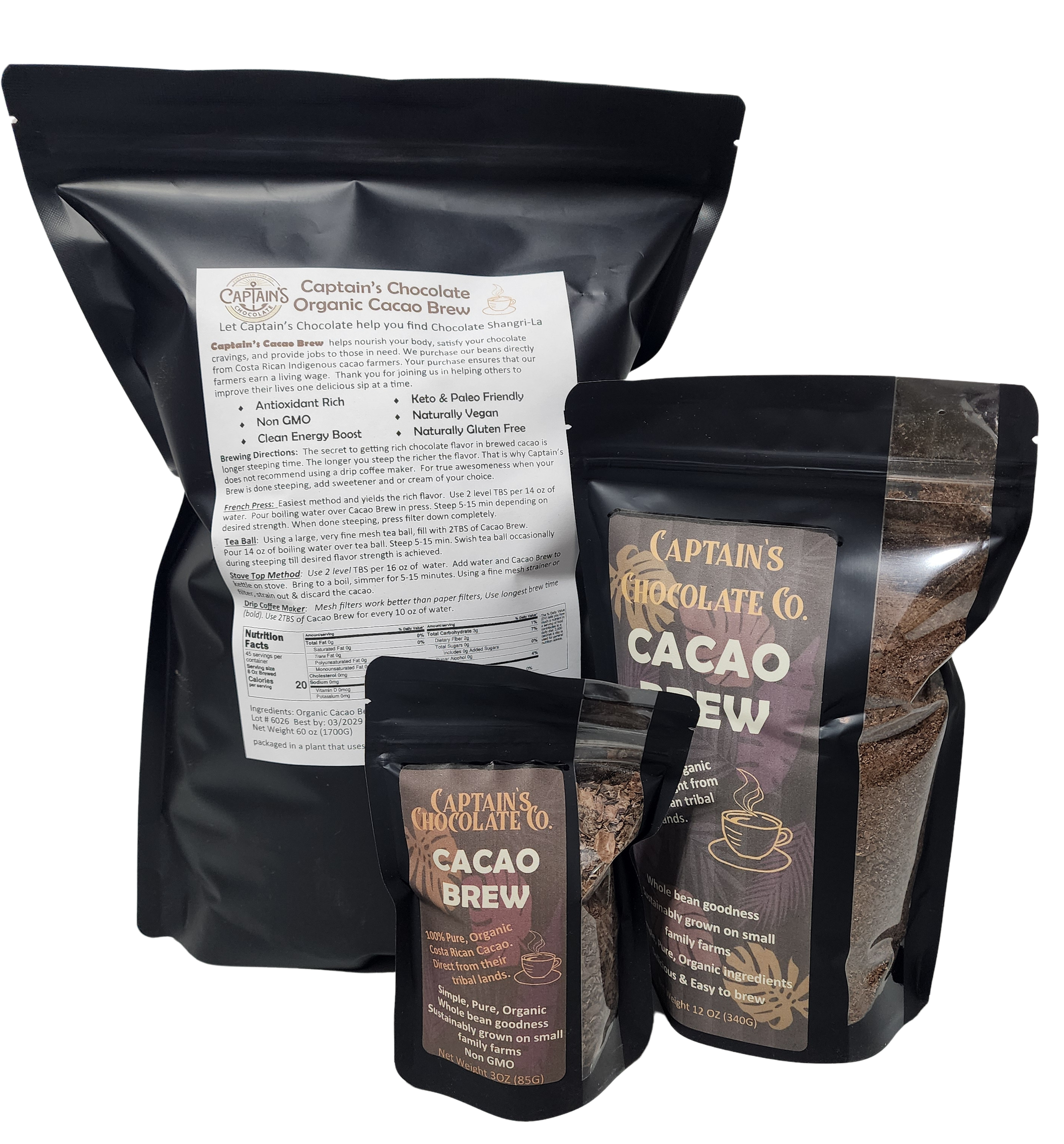 Organic Cacao Brew by Captain's Chocolate – Captain's Chocolate