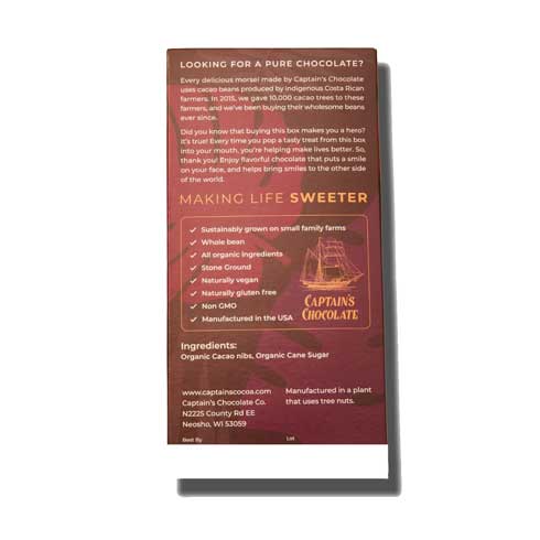 Organic Deliciously Dark Chocolate Bar (40g)