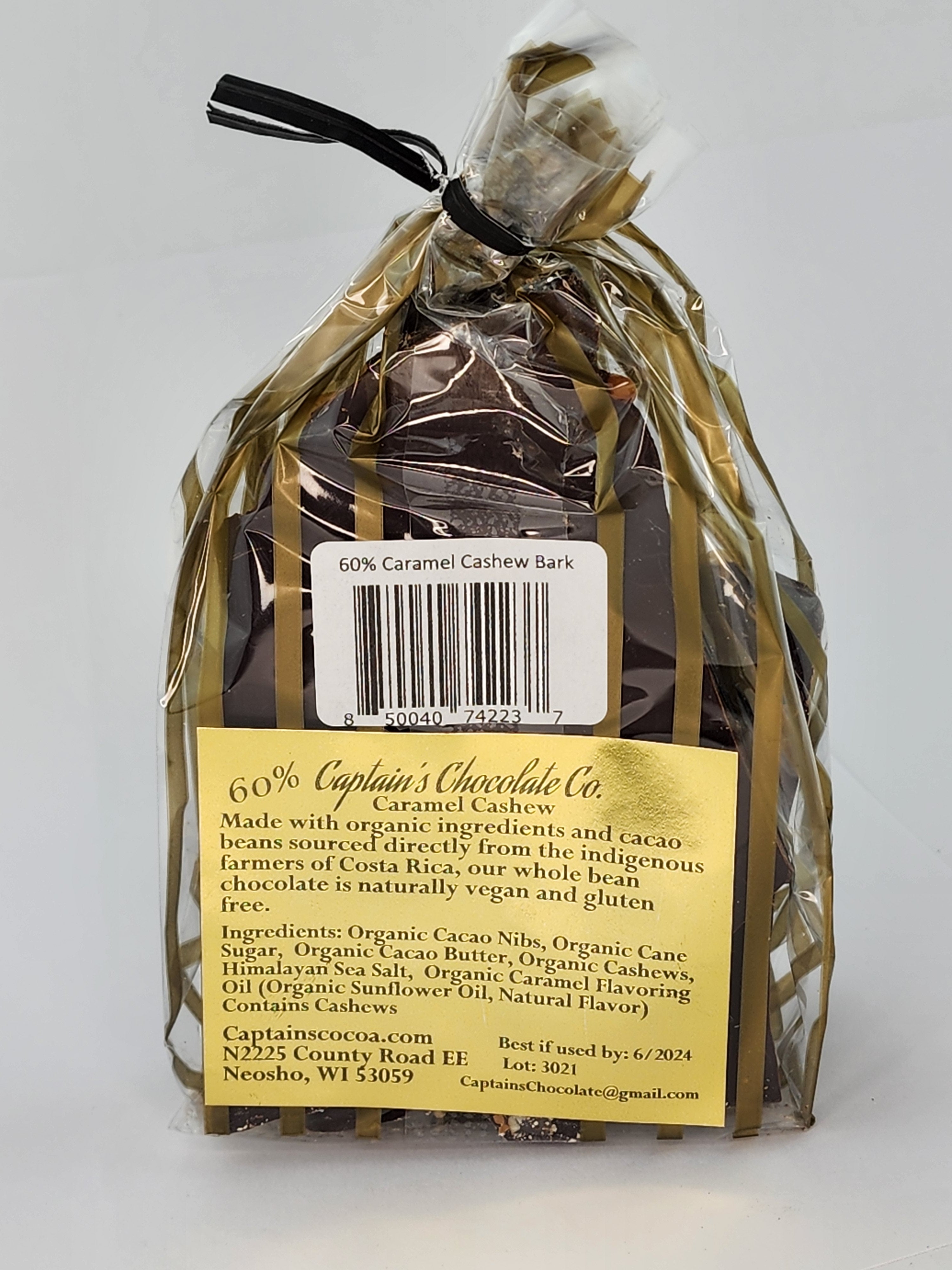 ガバチョ Caramel Cashew Bark – Captain's Chocolate