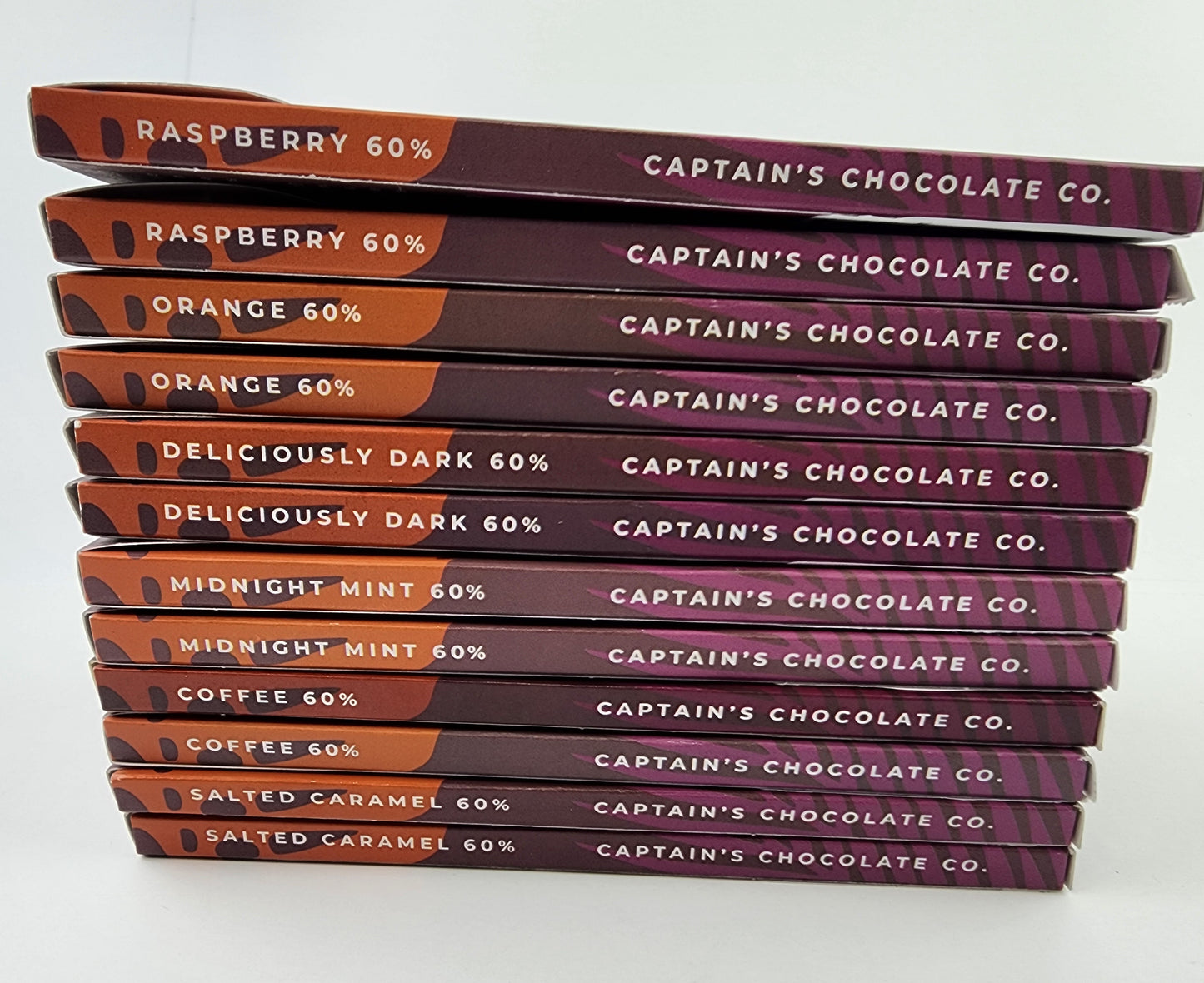 
                  
                    Captain's Organic Chocolate Bar Bundle 60%, 75% or 90%
                  
                