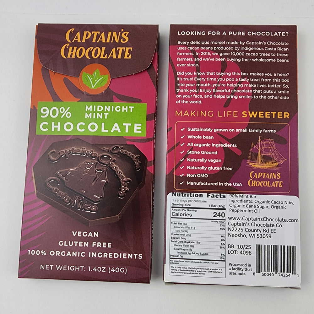
                  
                    Organic 90% Dark Chocolate Bars Variety
                  
                