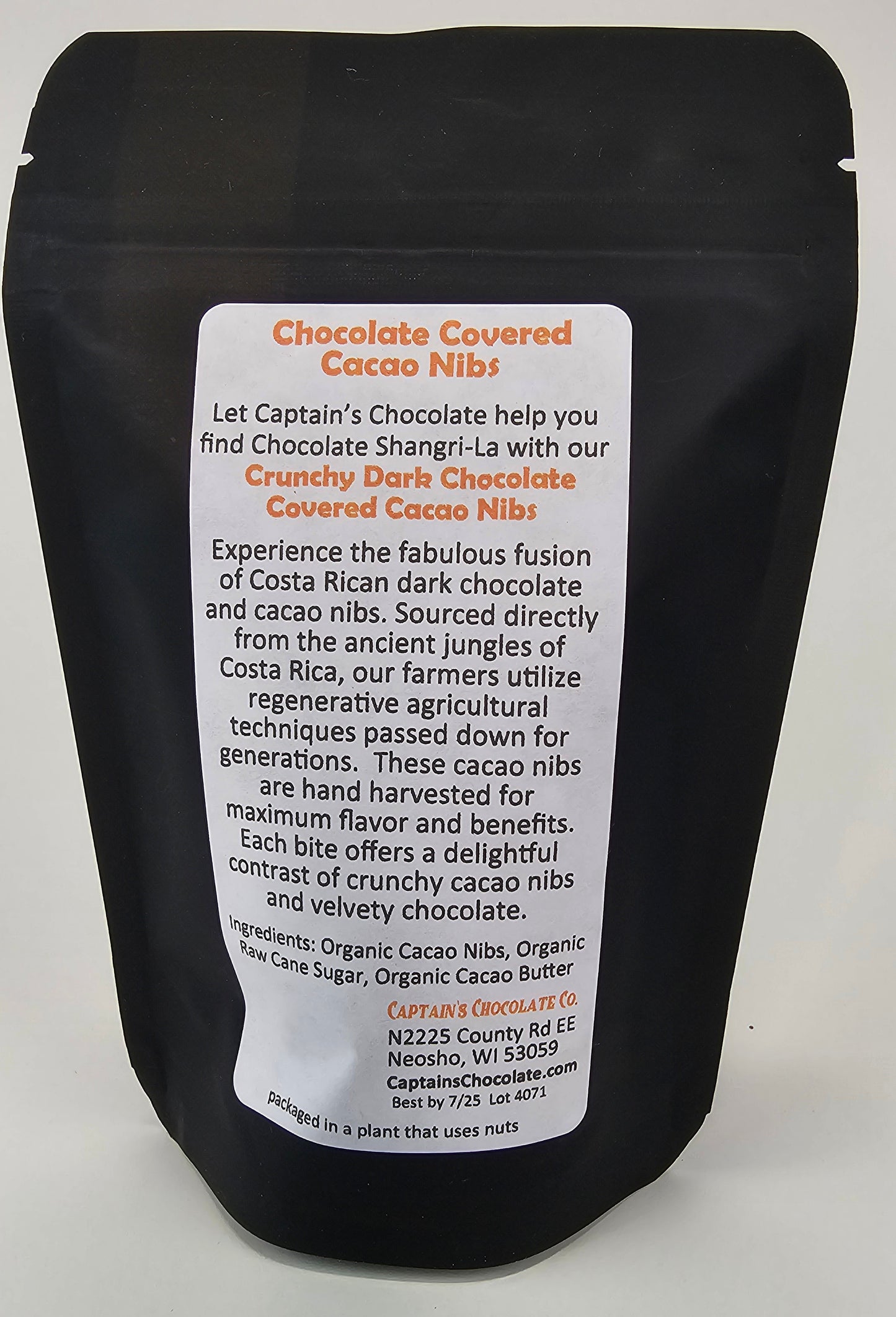 
                  
                    Organic Chocolate Covered Cacao Nibs
                  
                