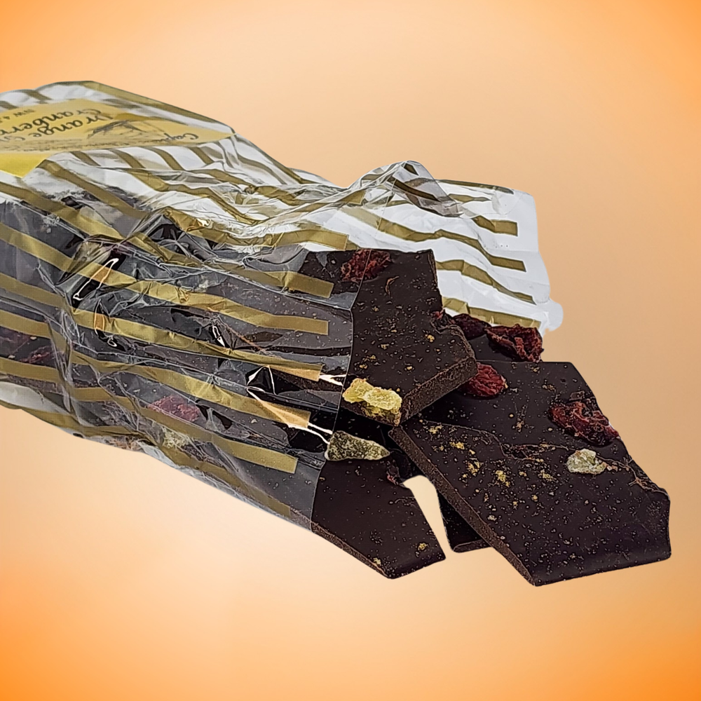 
                  
                    Orange Ginger Cranberry Chocolate Bark
                  
                