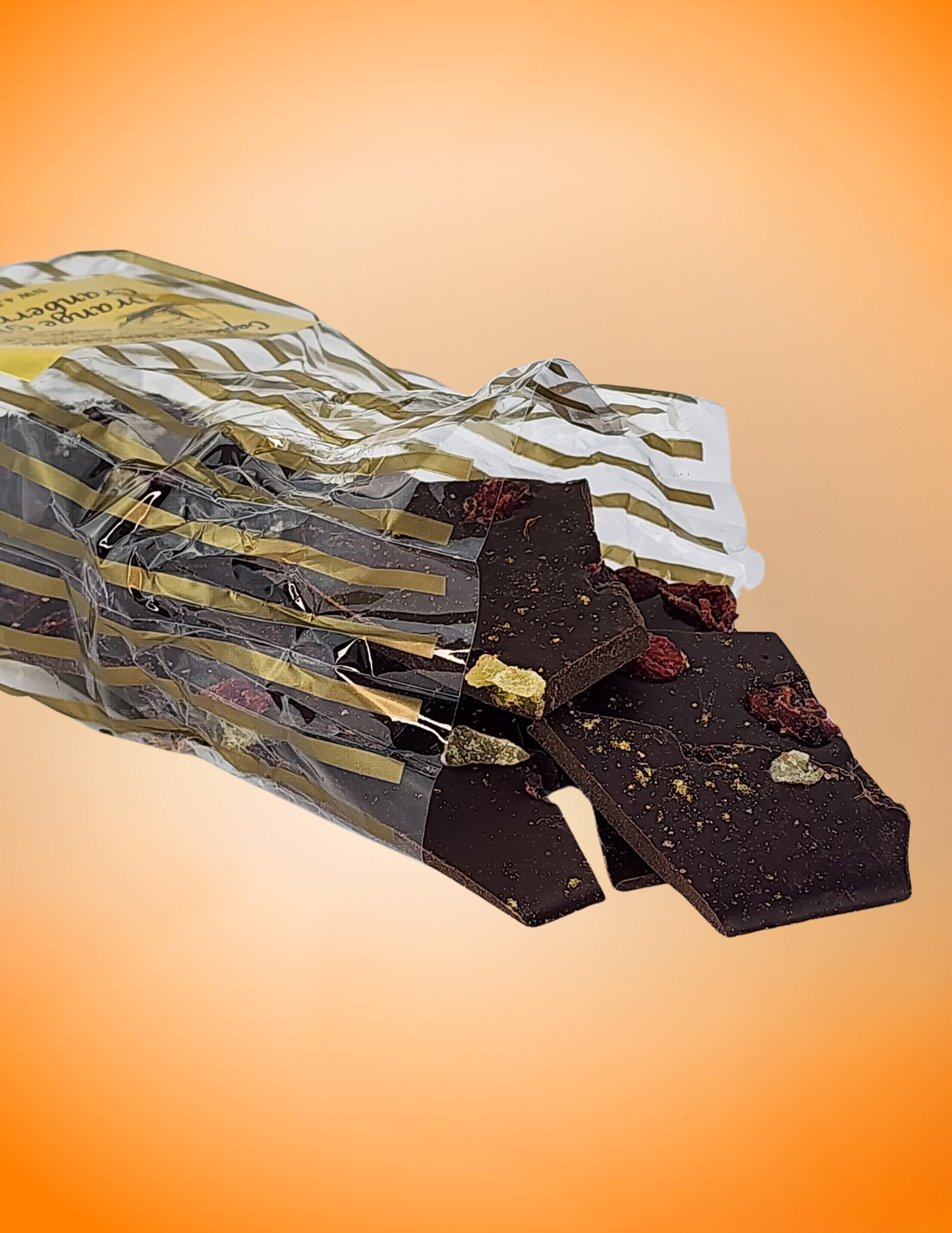 
                  
                    Orange Ginger Cranberry Chocolate Bark
                  
                