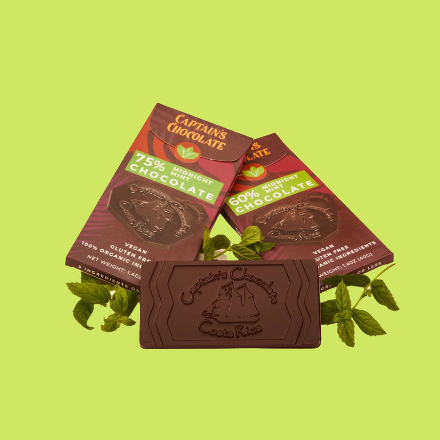 Organic Midnight Mint Dark Chocolate Bar (40g)