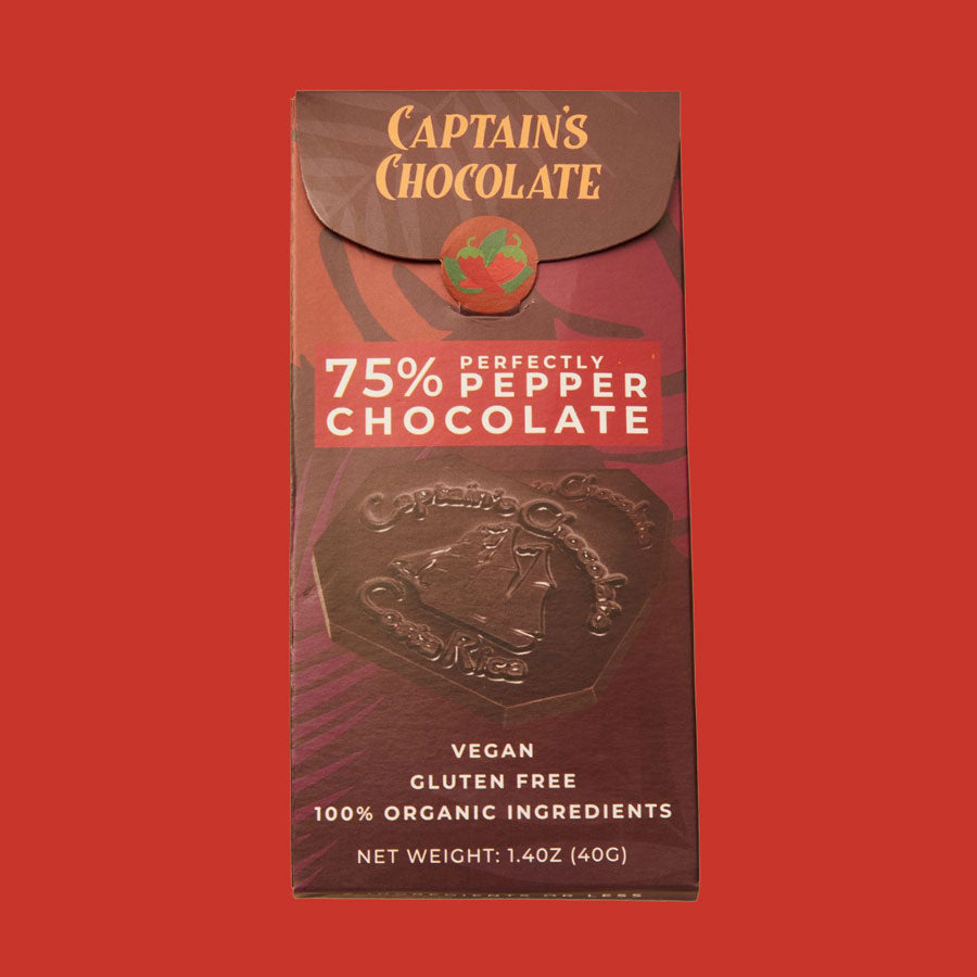 
                  
                    Organic Perfectly Pepper Dark Chocolate Bar (40g)
                  
                