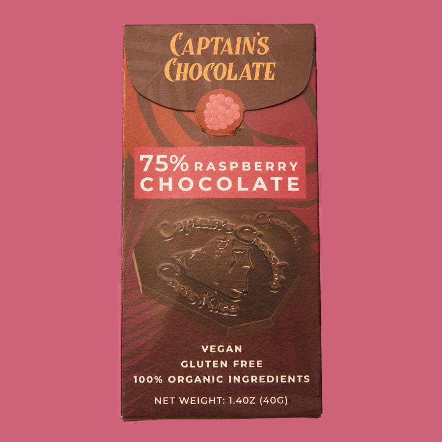 Organic Raspberry Dark Chocolate Bar (40g)